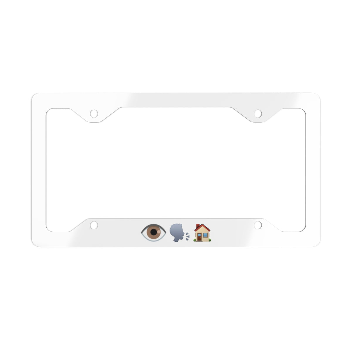 I Speak House Metal License Plate Frame - Accessories | ShirtyAgents