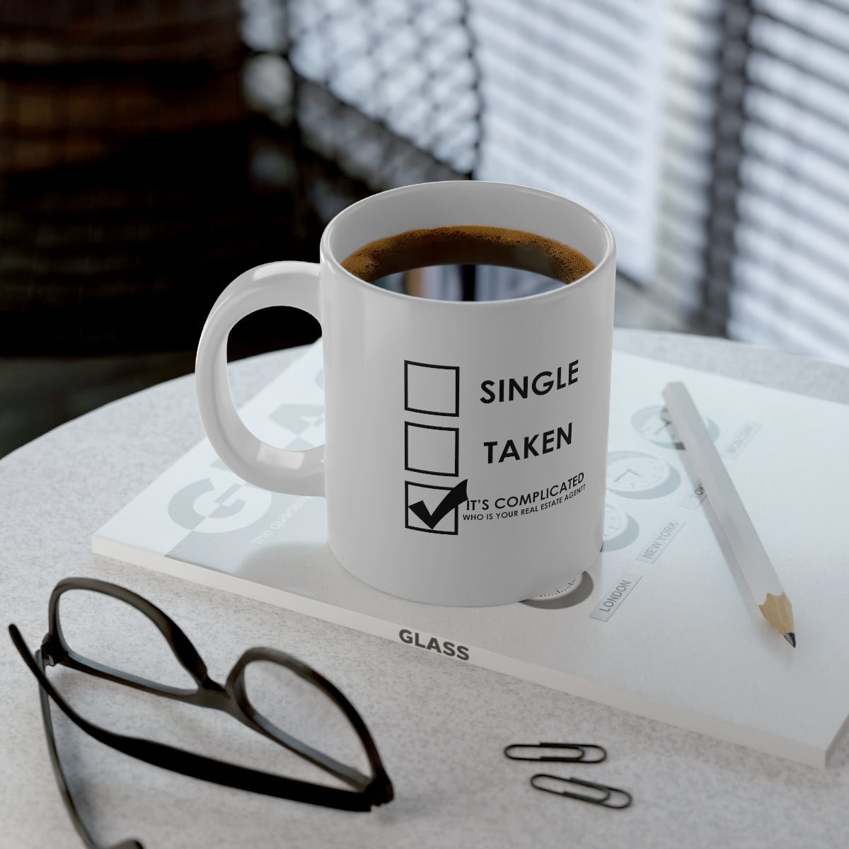 It's Complicated Who Is Your Real Estate Agent Jumbo Mug - Mug | ShirtyAgents