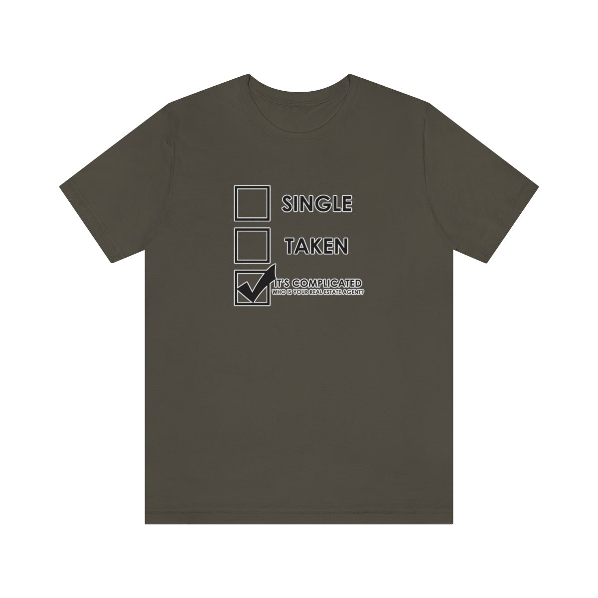 It's Complicated Who Is Your Real Estate Agent - T-Shirt | ShirtyAgents