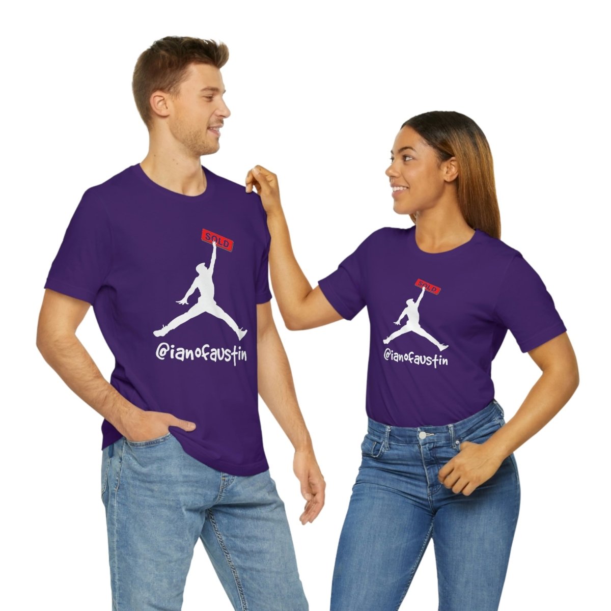 Jumpman Sold Double Jump #ianofaustin - T-Shirt | ShirtyAgents