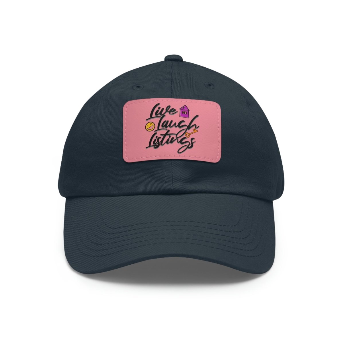 Live Laugh Listings Hat with Leather Patch - Hats | ShirtyAgents