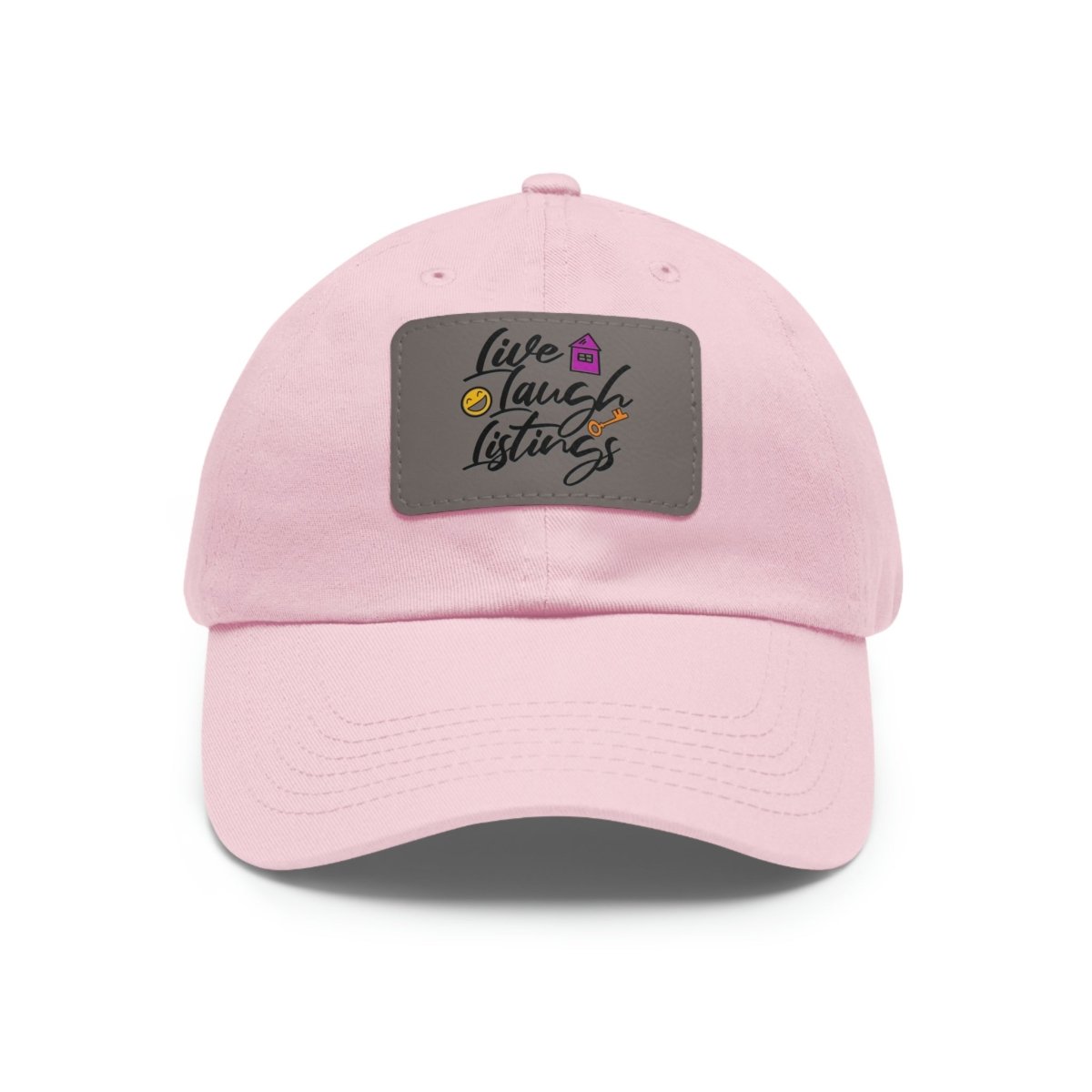 Live Laugh Listings Hat with Leather Patch - Hats | ShirtyAgents