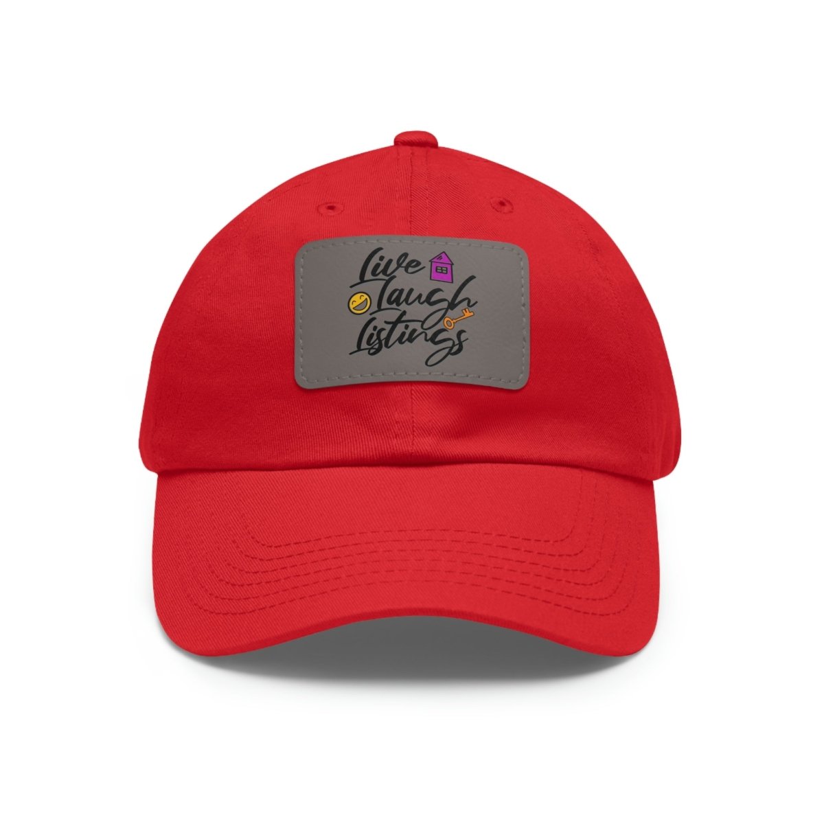 Live Laugh Listings Hat with Leather Patch - Hats | ShirtyAgents
