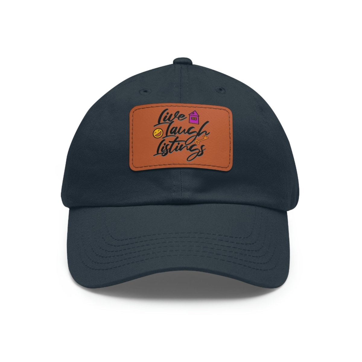 Live Laugh Listings Hat with Leather Patch - Hats | ShirtyAgents