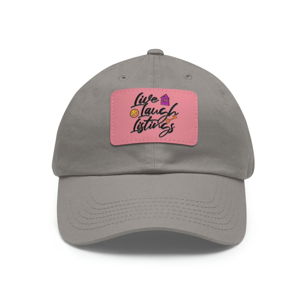 Live Laugh Listings Hat with Leather Patch - Hats | ShirtyAgents