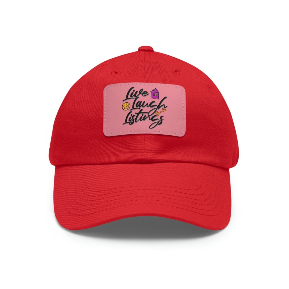 Live Laugh Listings Hat with Leather Patch - Hats | ShirtyAgents