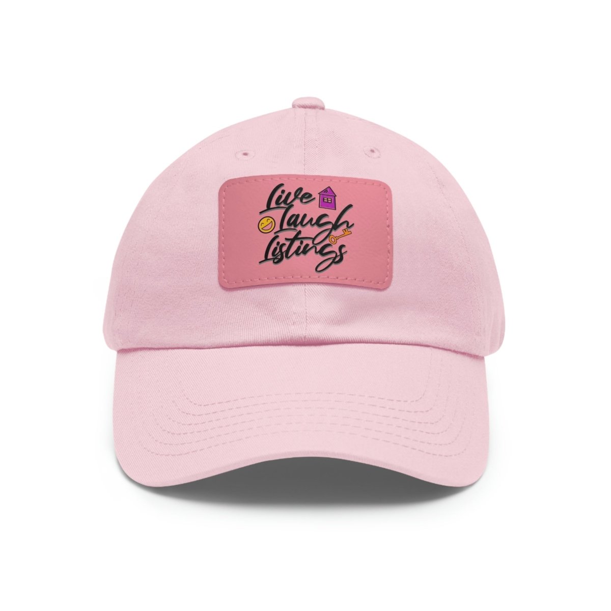 Live Laugh Listings Hat with Leather Patch - Hats | ShirtyAgents