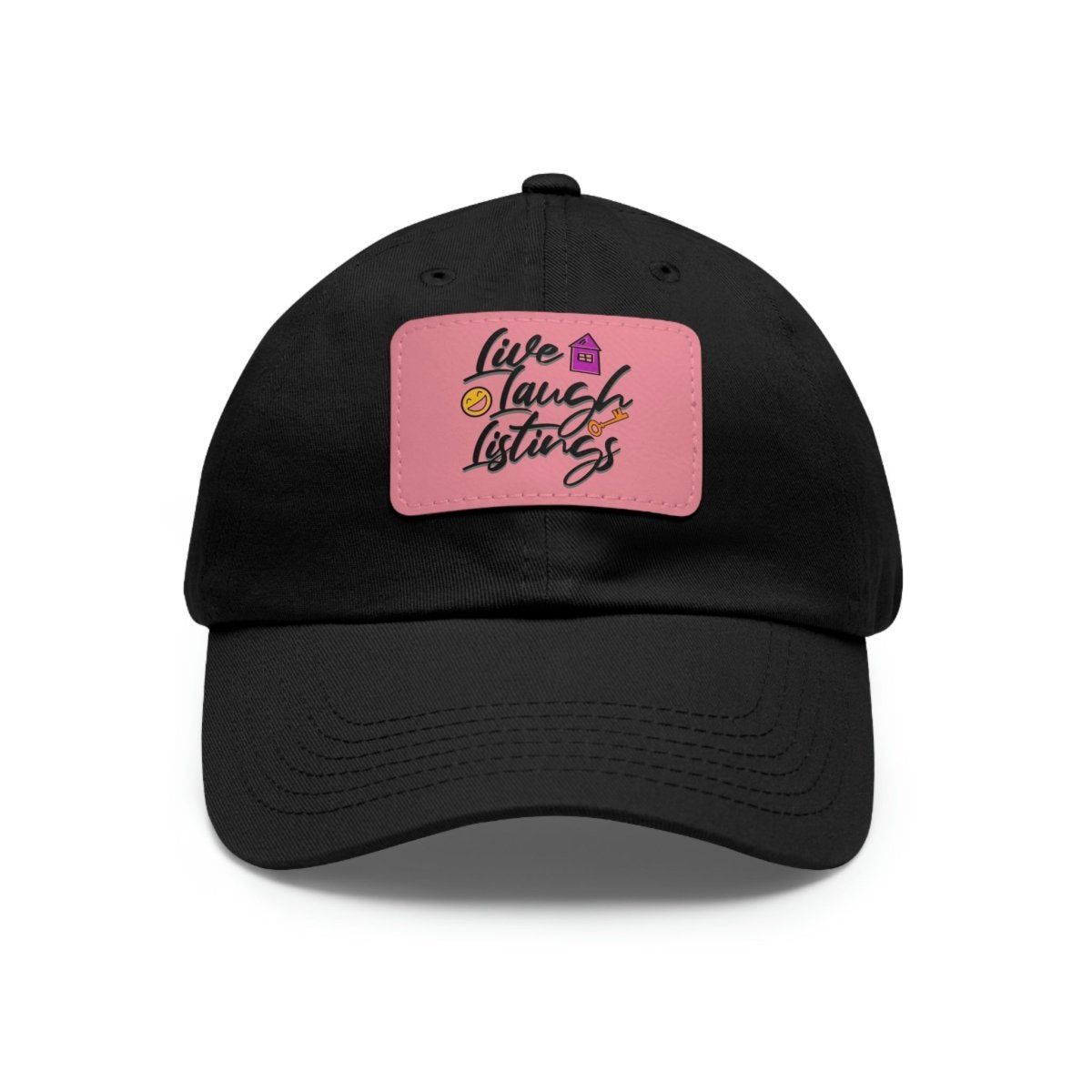 Live Laugh Listings Hat with Leather Patch - Hats | ShirtyAgents