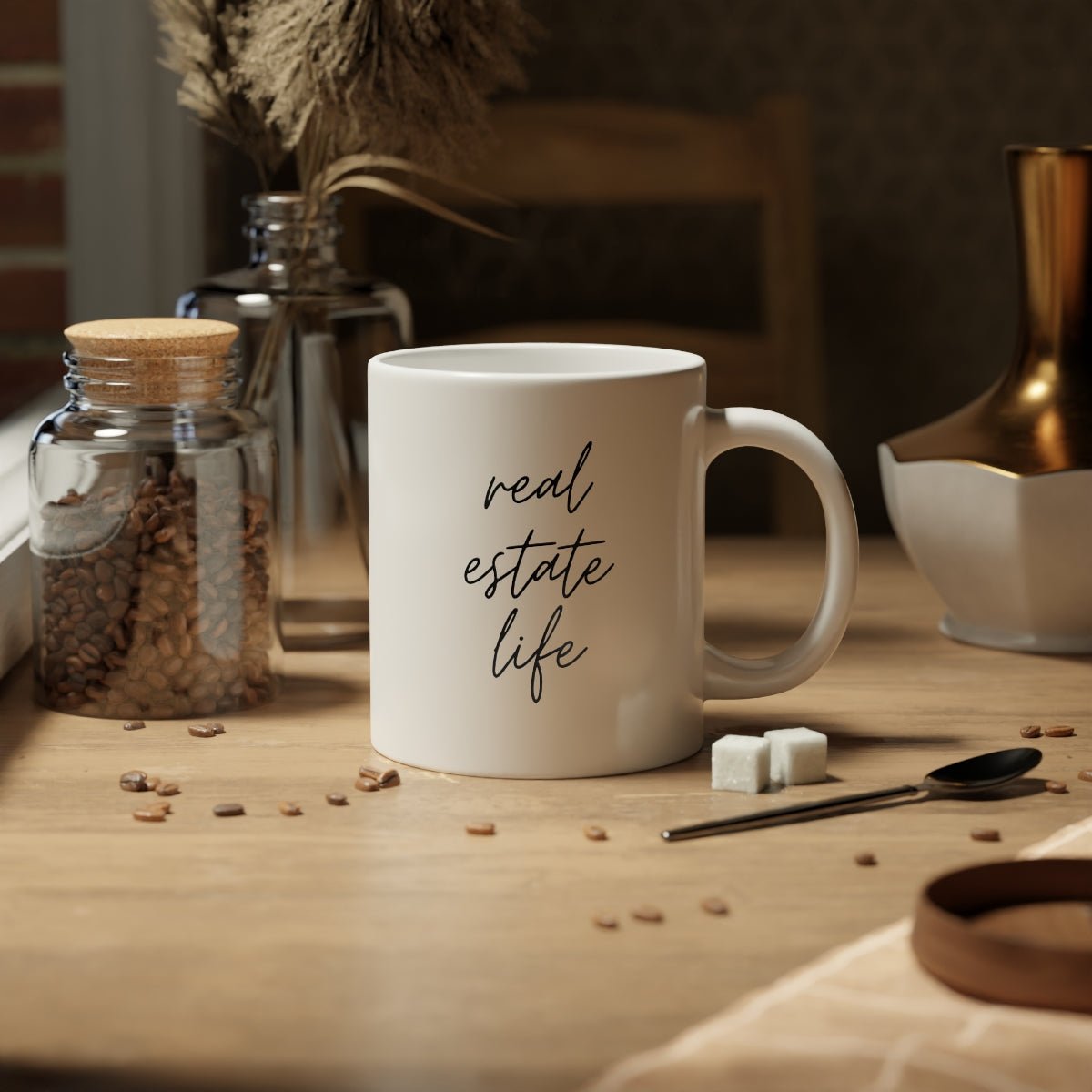 Real Estate Life Elegant Jumbo Mug - Mug | ShirtyAgents