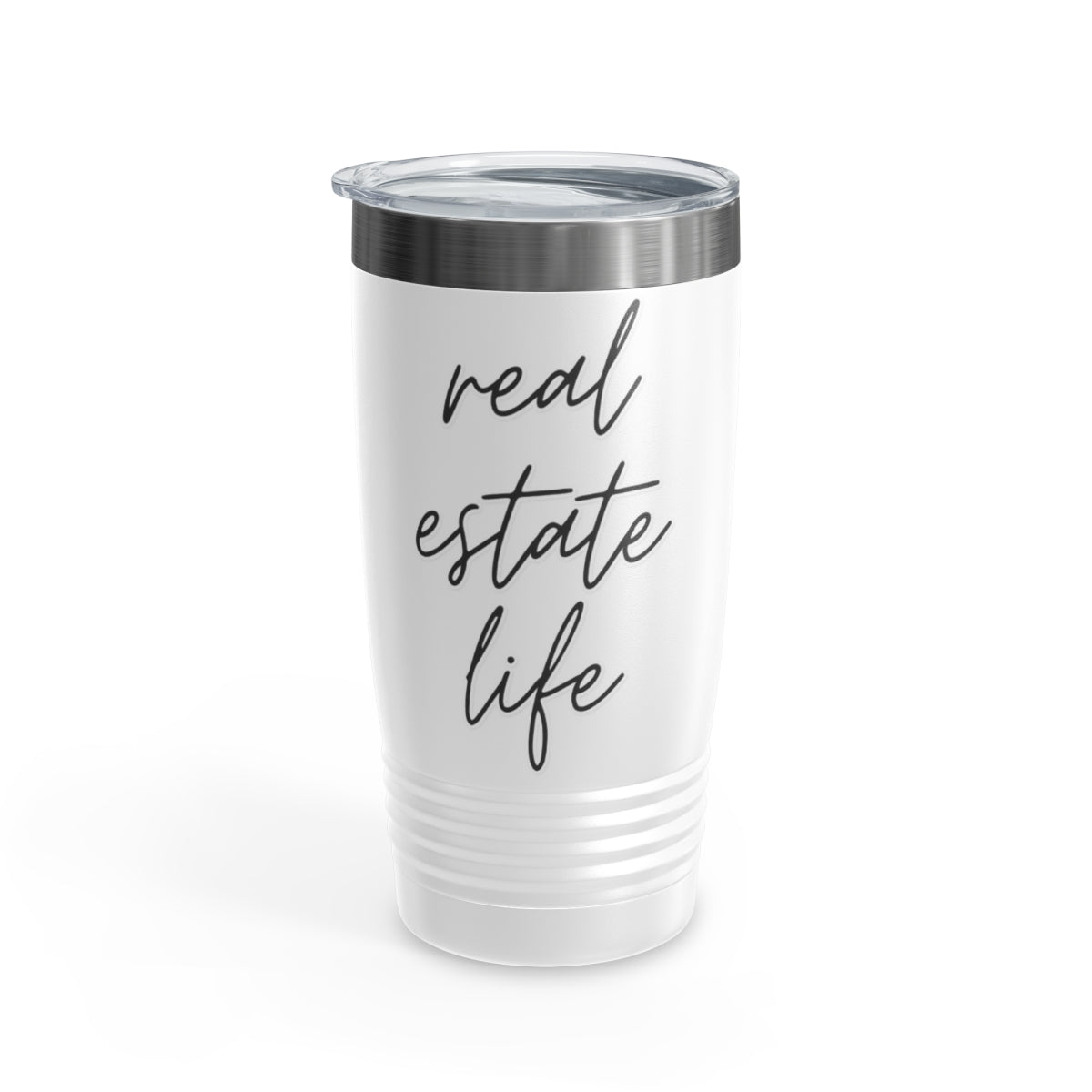 Real Estate Life Elegant Ringneck Tumbler - Mug | ShirtyAgents