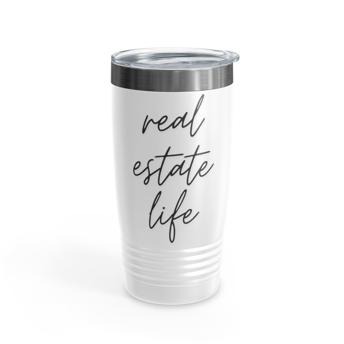 Real Estate Life Elegant Ringneck Tumbler - Mug | ShirtyAgents