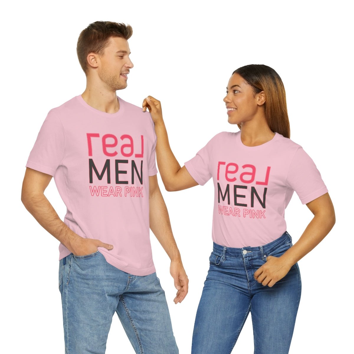 REAL Men Wear Pink - T-Shirt | ShirtyAgents