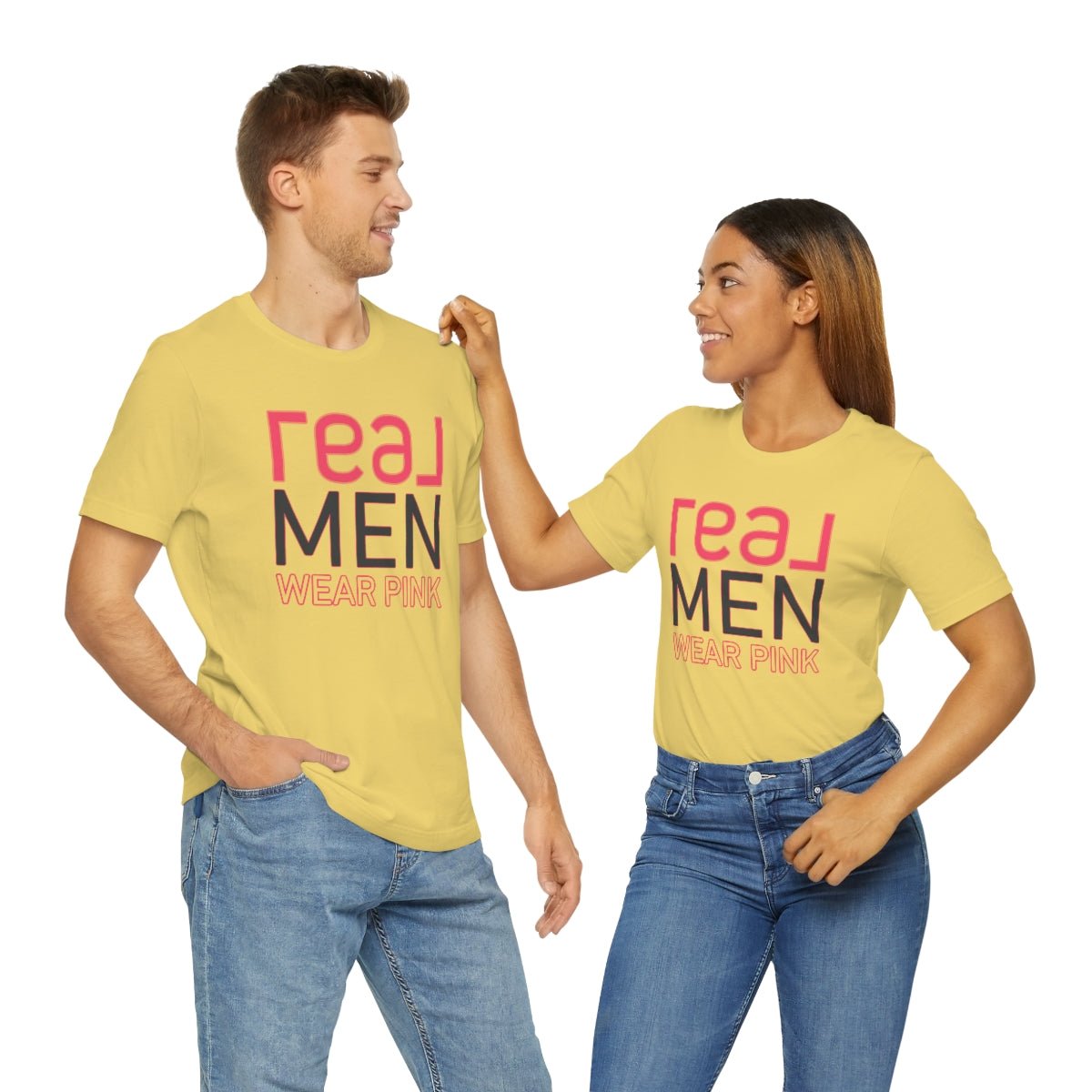 REAL Men Wear Pink - T-Shirt | ShirtyAgents
