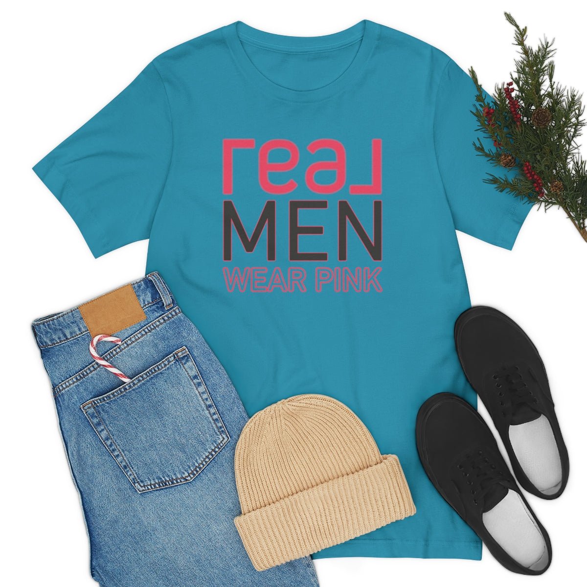REAL Men Wear Pink - T-Shirt | ShirtyAgents