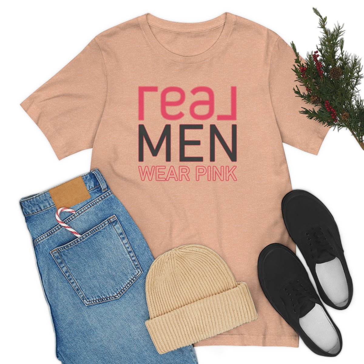 REAL Men Wear Pink - T-Shirt | ShirtyAgents