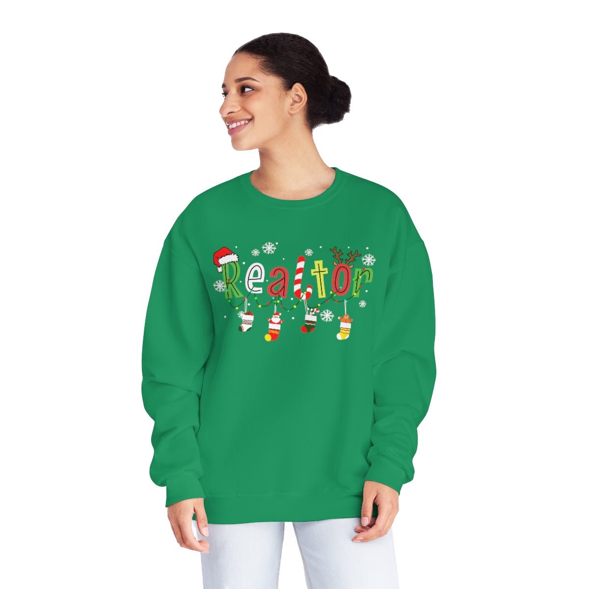 Realtor Christmas Sweatshirt - Sweatshirt | ShirtyAgents