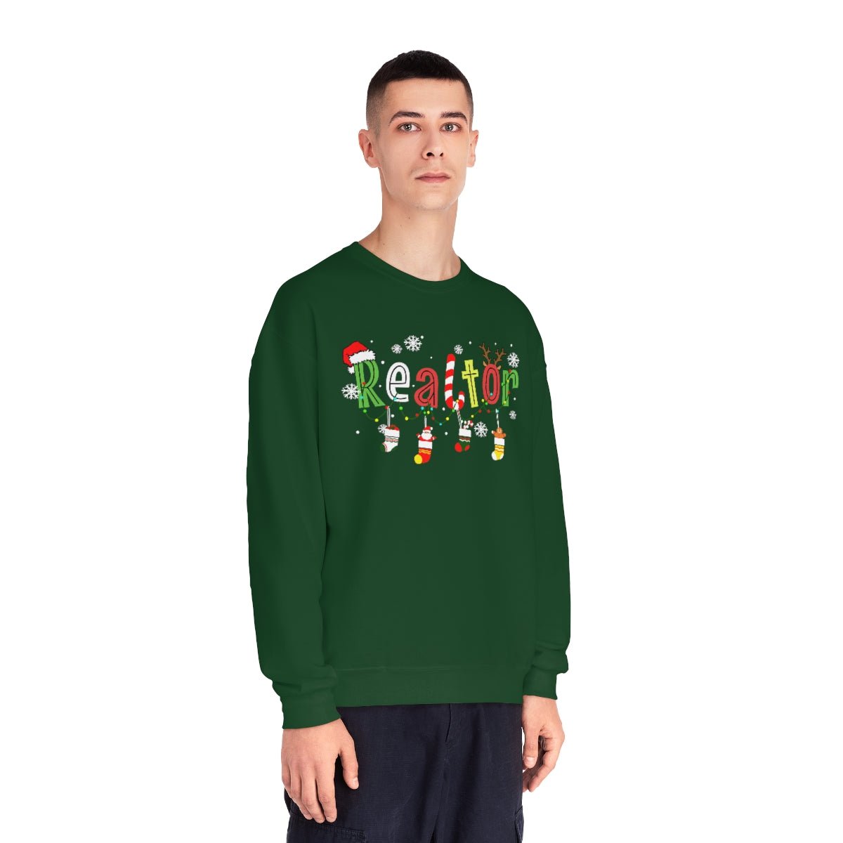 Realtor Christmas Sweatshirt - Sweatshirt | ShirtyAgents