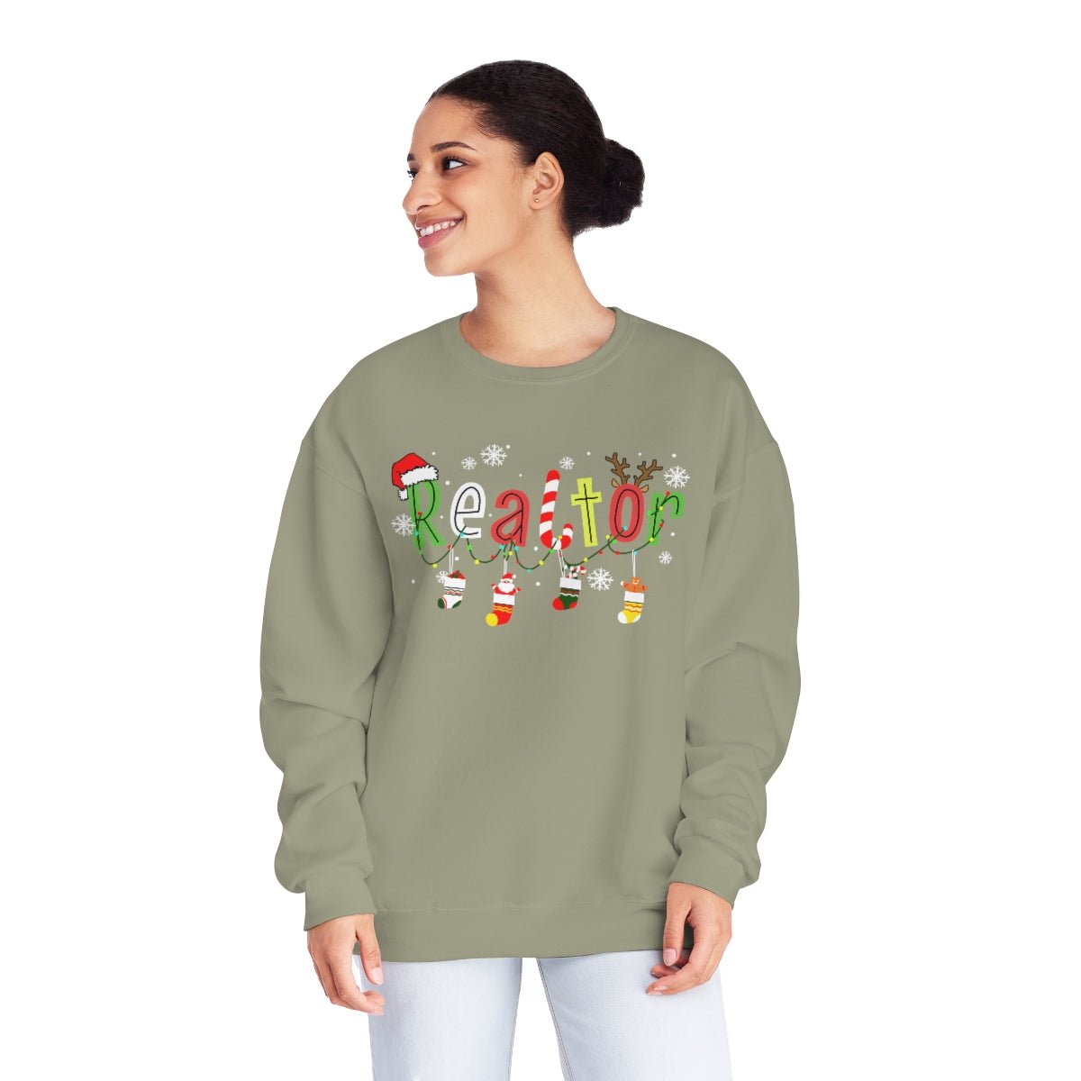 Realtor Christmas Sweatshirt - Sweatshirt | ShirtyAgents