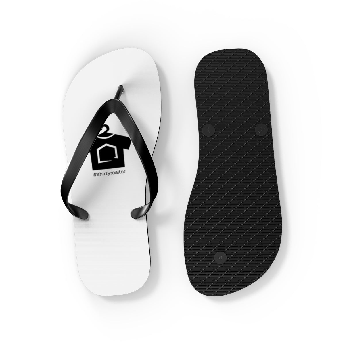 ShirtyRealtor Black Logo Flip Flops - Shoes | ShirtyAgents