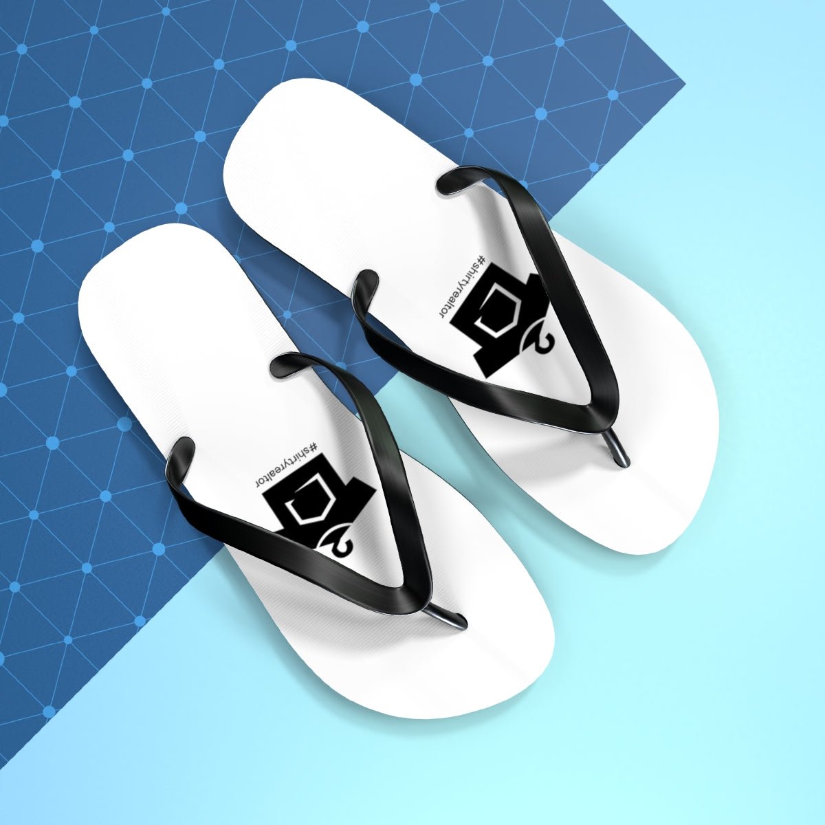 ShirtyRealtor Black Logo Flip Flops - Shoes | ShirtyAgents