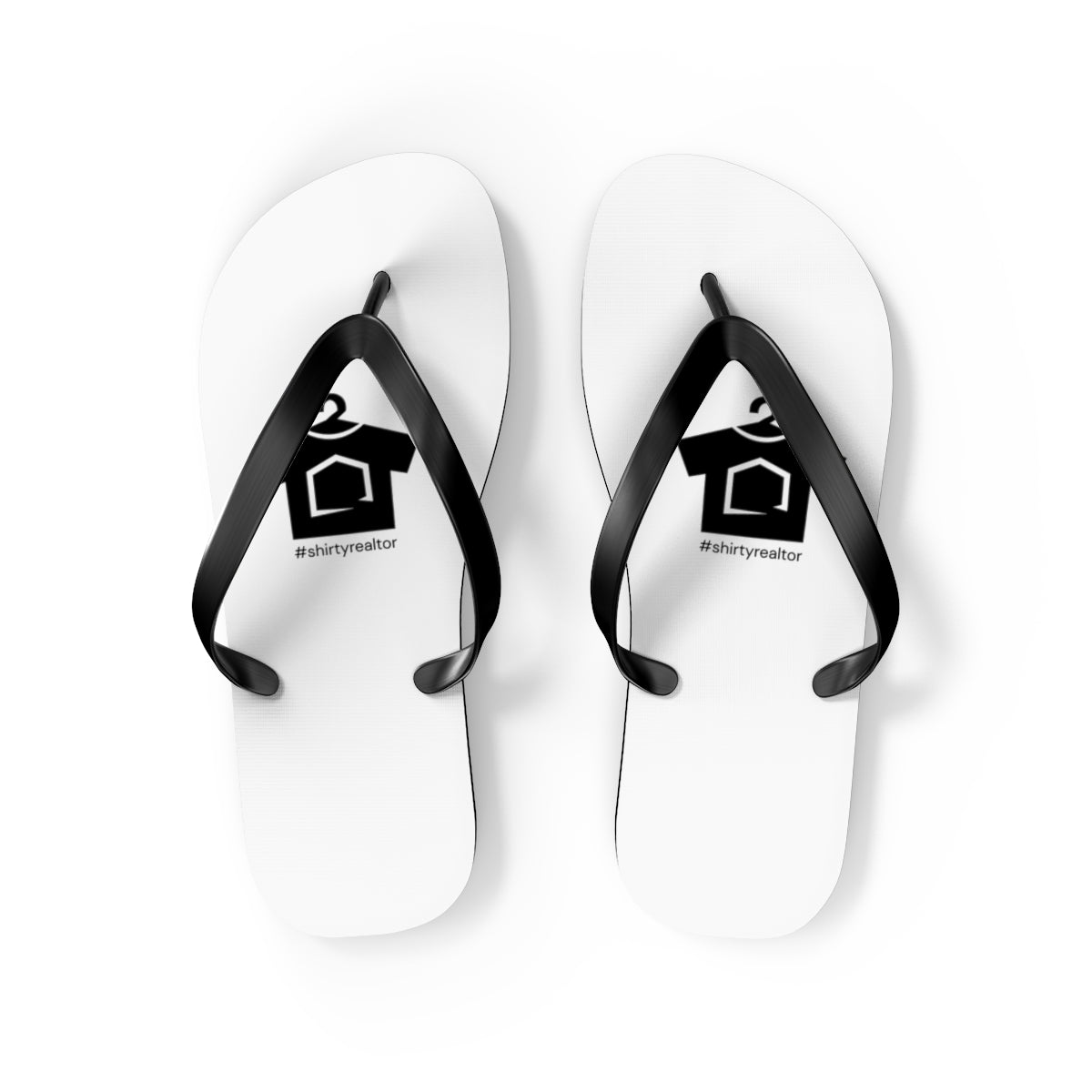 ShirtyRealtor Black Logo Flip Flops - Shoes | ShirtyAgents