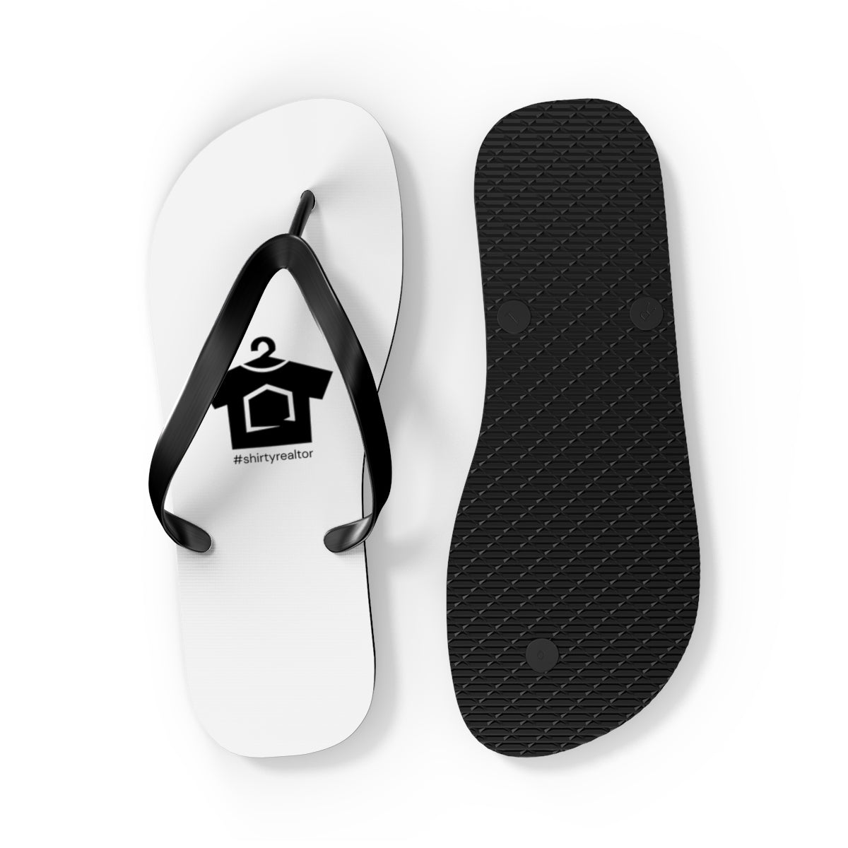 ShirtyRealtor Black Logo Flip Flops - Shoes | ShirtyAgents
