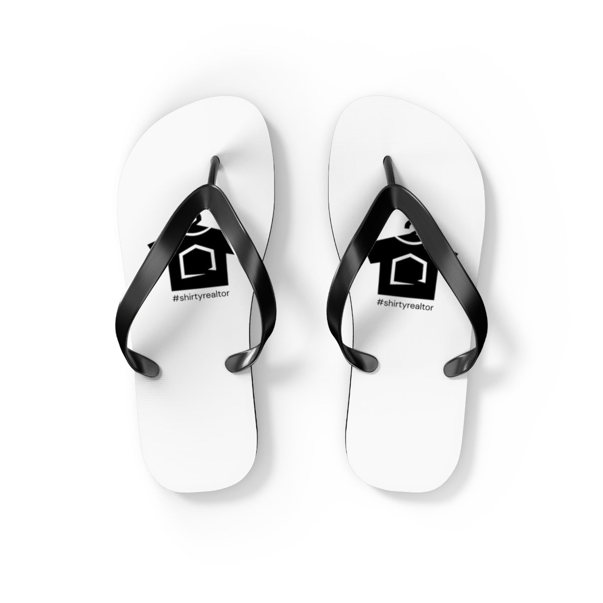 ShirtyRealtor Black Logo Flip Flops - Shoes | ShirtyAgents