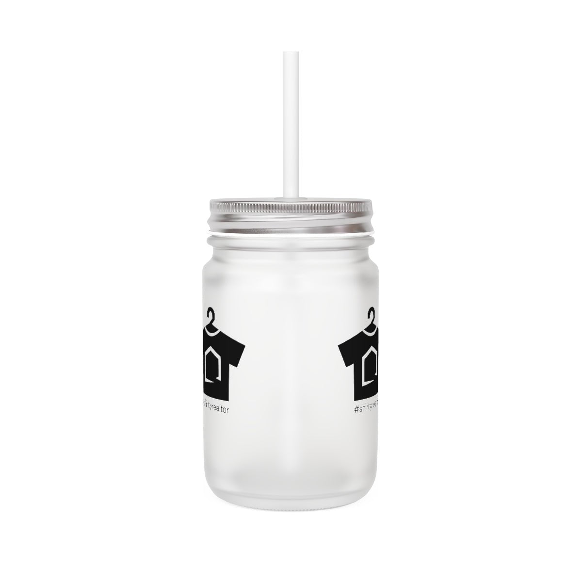 ShirtyRealtor Black Logo Mason Jar - Mug | ShirtyAgents