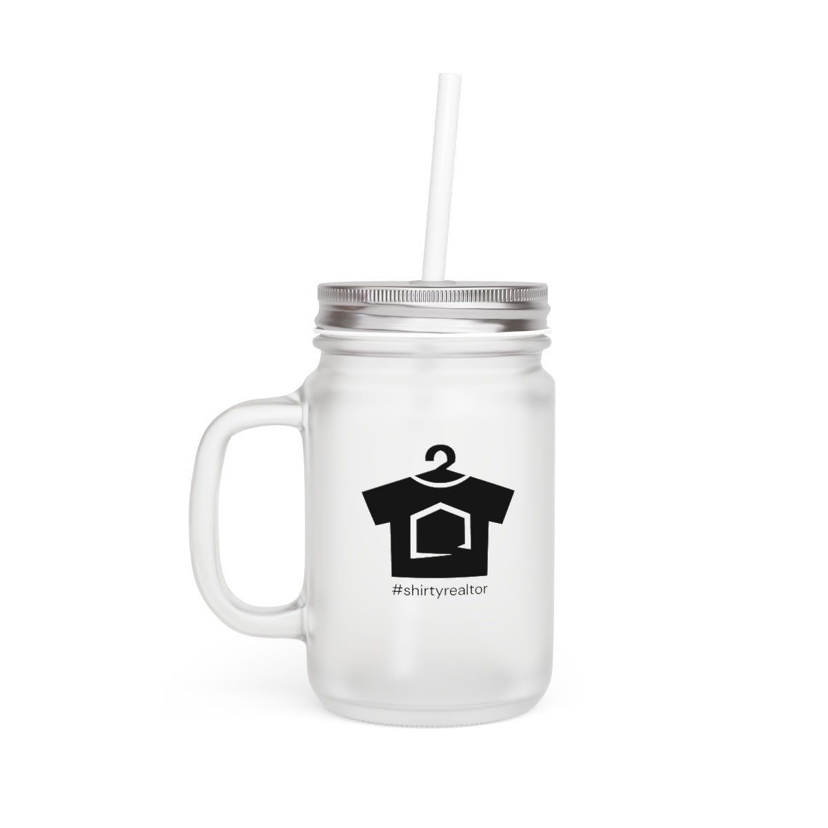ShirtyRealtor Black Logo Mason Jar - Mug | ShirtyAgents