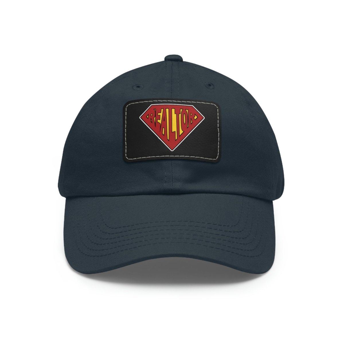 Super Realtor Hat with Leather Patch - Hats | ShirtyAgents