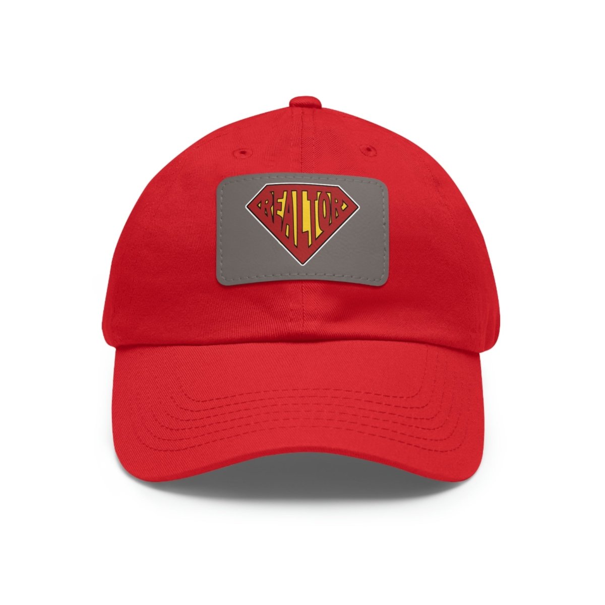 Super Realtor Hat with Leather Patch - Hats | ShirtyAgents