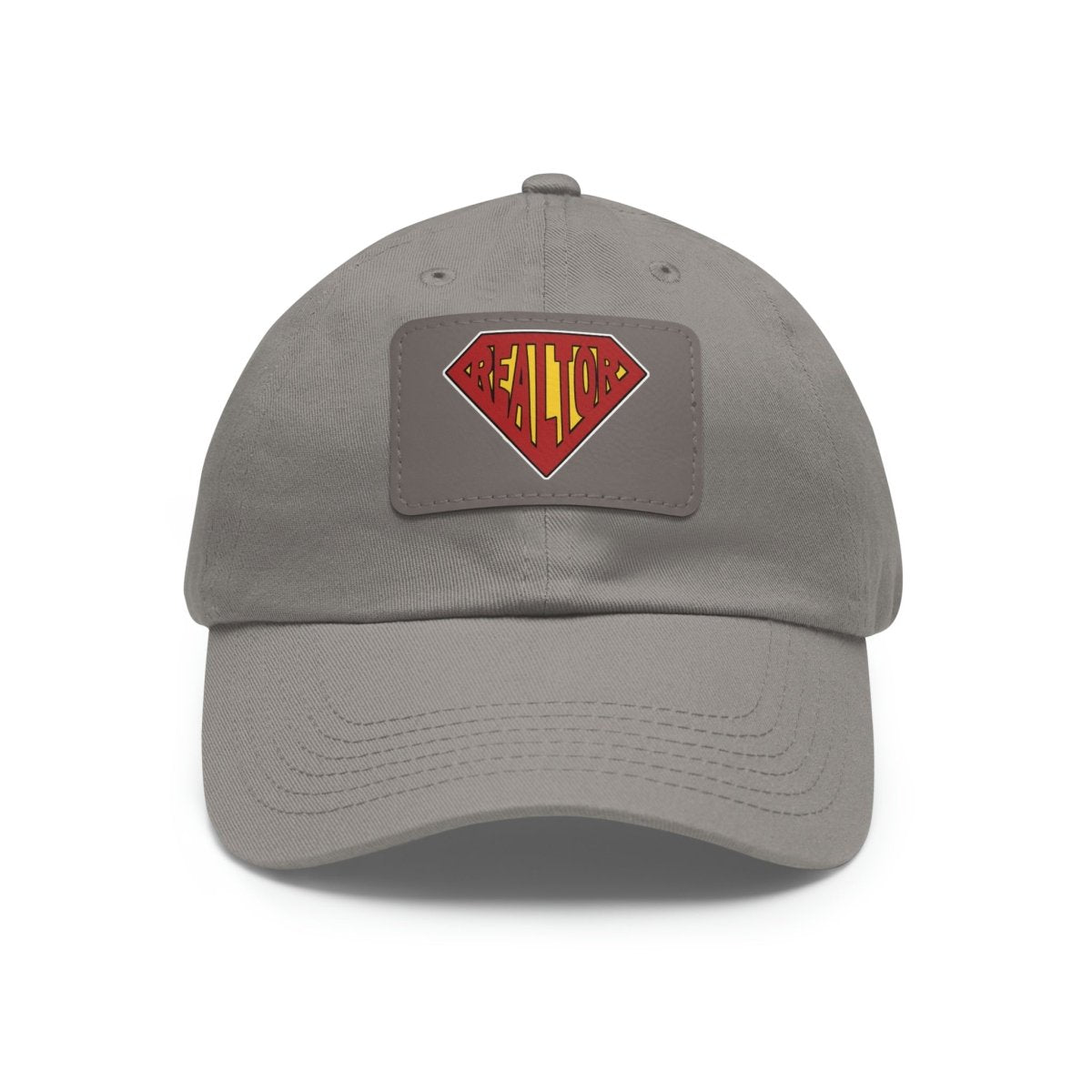 Super Realtor Hat with Leather Patch - Hats | ShirtyAgents