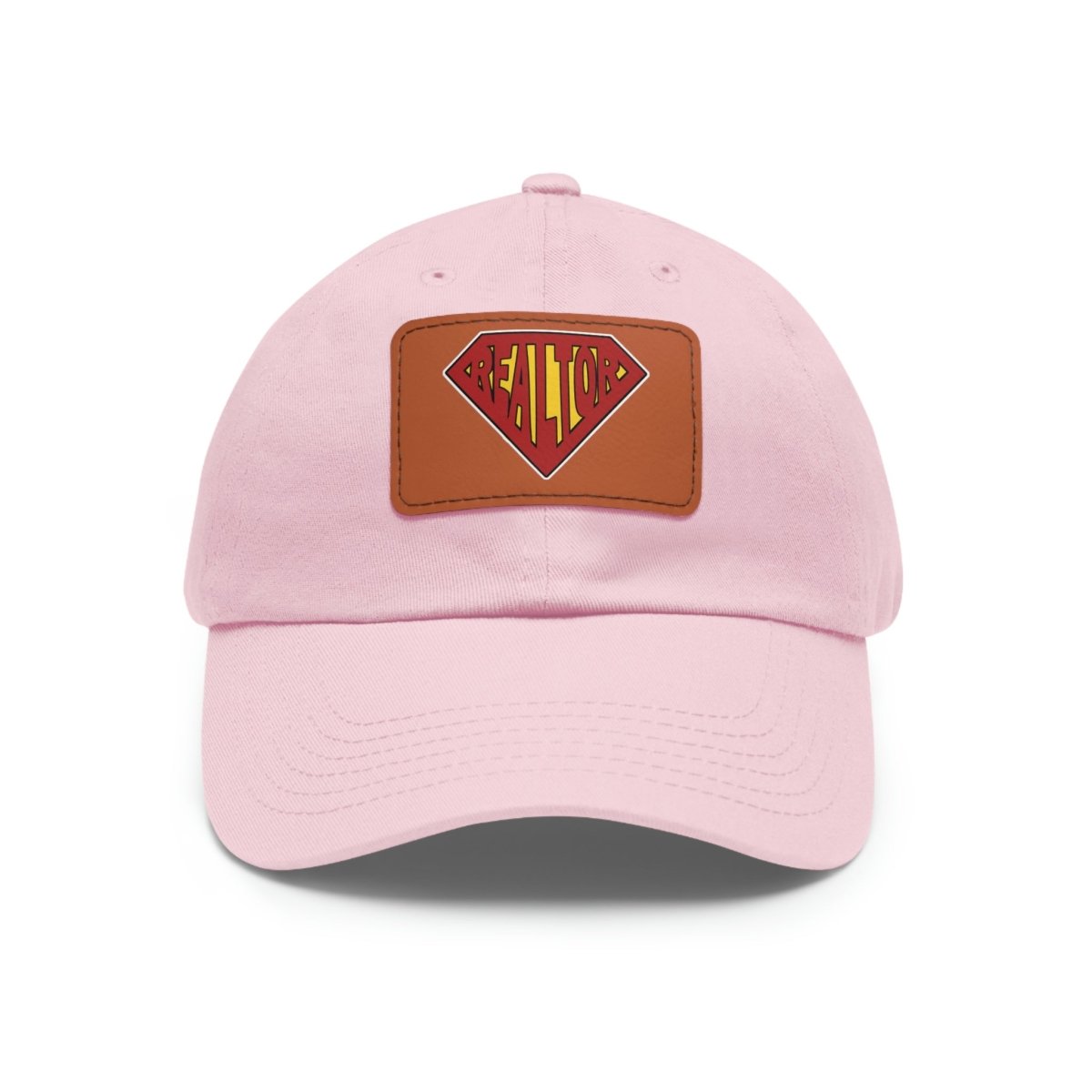 Super Realtor Hat with Leather Patch - Hats | ShirtyAgents