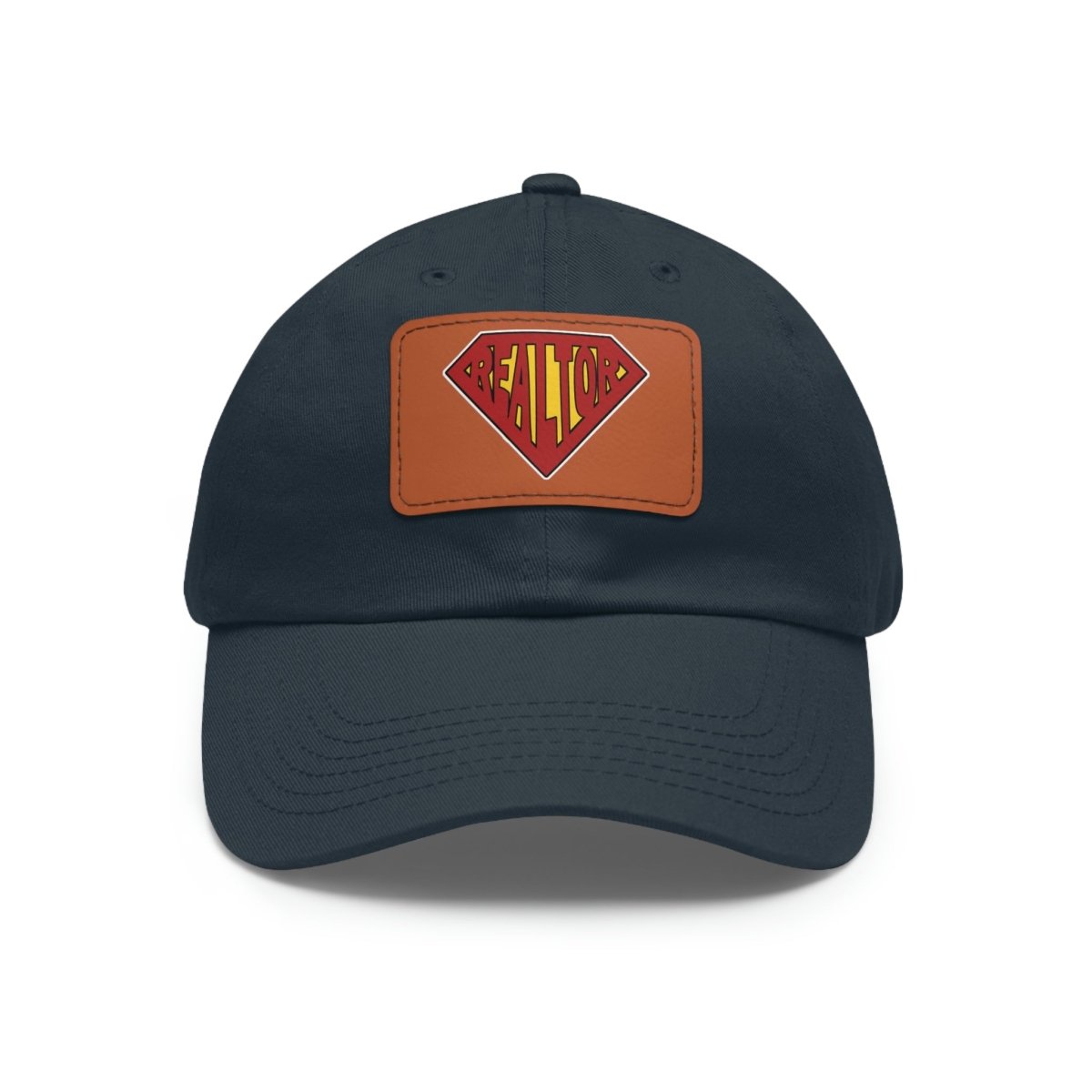 Super Realtor Hat with Leather Patch - Hats | ShirtyAgents
