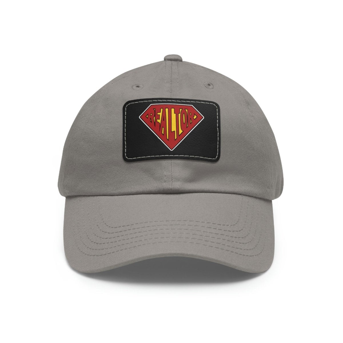 Super Realtor Hat with Leather Patch - Hats | ShirtyAgents