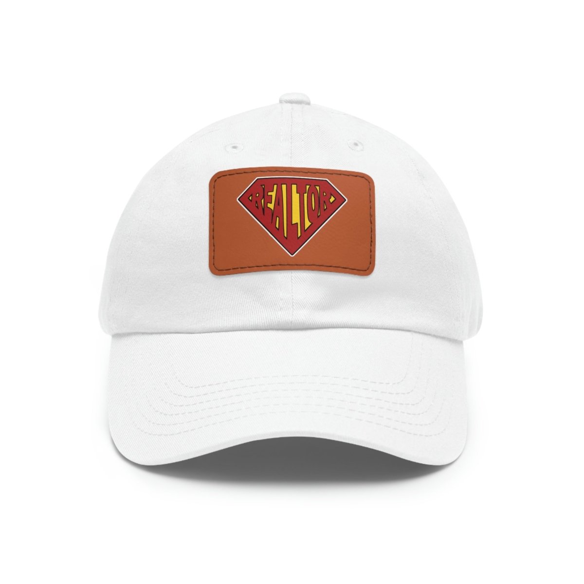 Super Realtor Hat with Leather Patch - Hats | ShirtyAgents