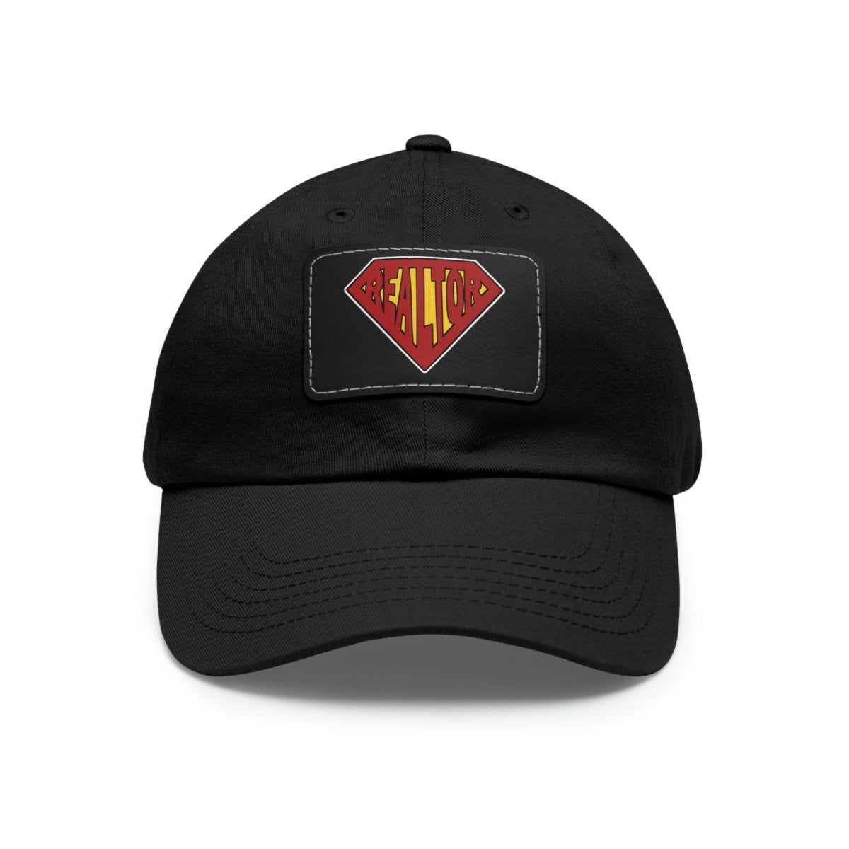 Super Realtor Hat with Leather Patch - Hats | ShirtyAgents