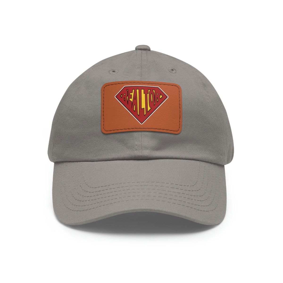 Super Realtor Hat with Leather Patch - Hats | ShirtyAgents