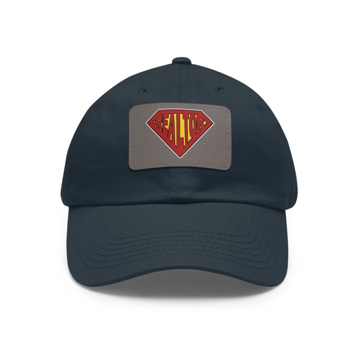 Super Realtor Hat with Leather Patch - Hats | ShirtyAgents