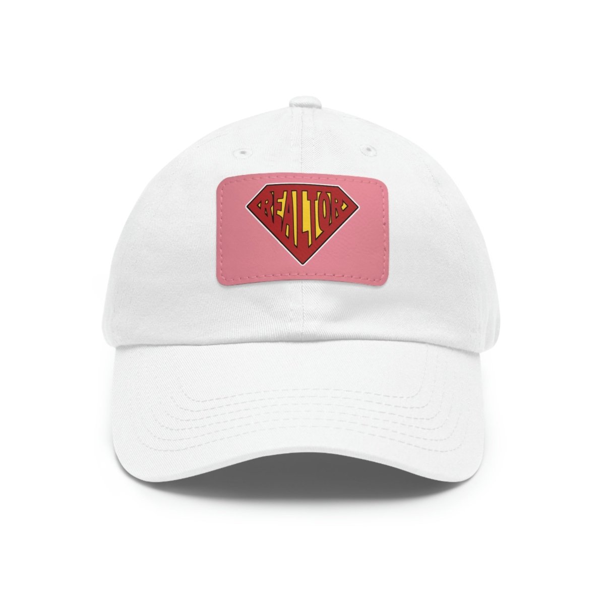 Super Realtor Hat with Leather Patch - Hats | ShirtyAgents
