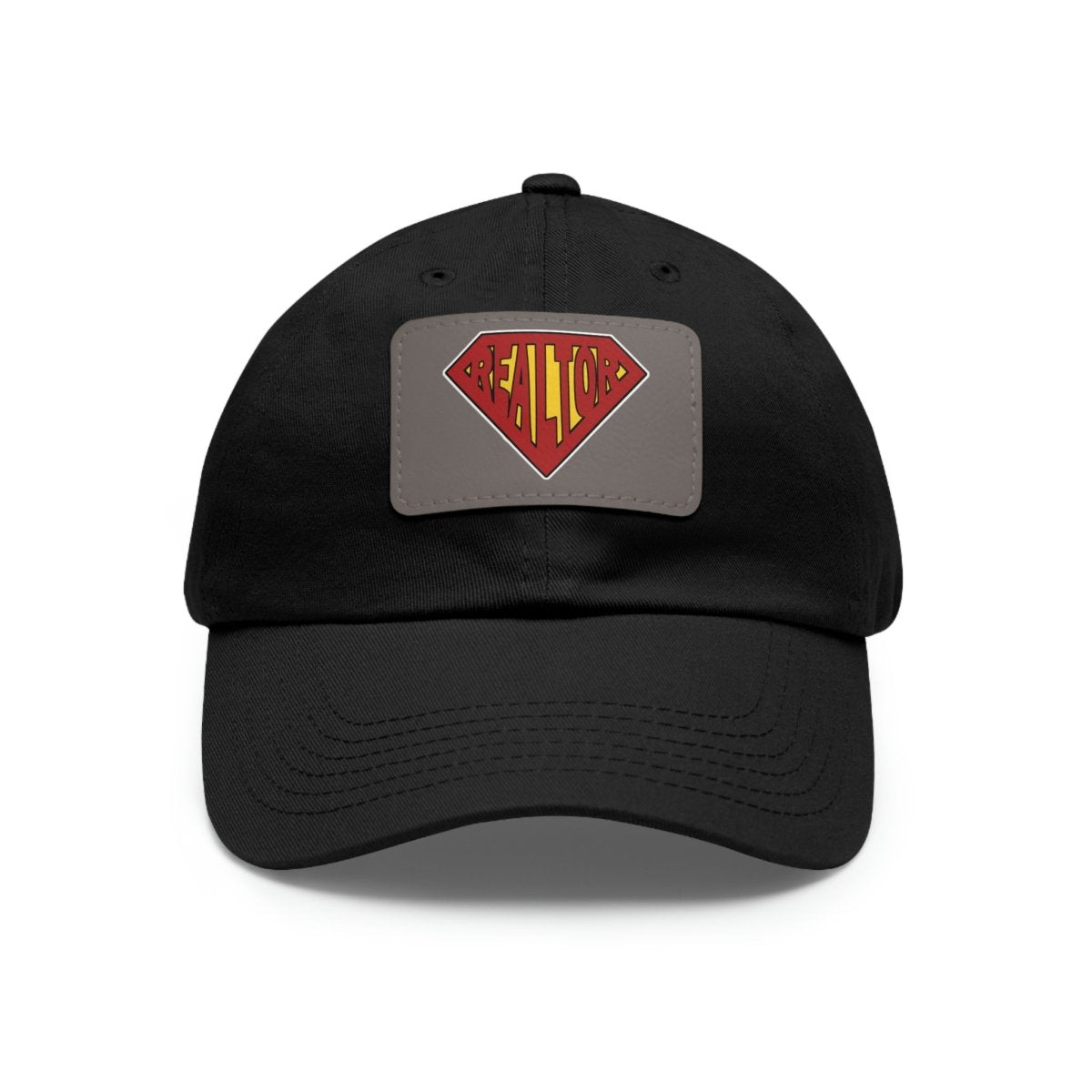 Super Realtor Hat with Leather Patch - Hats | ShirtyAgents