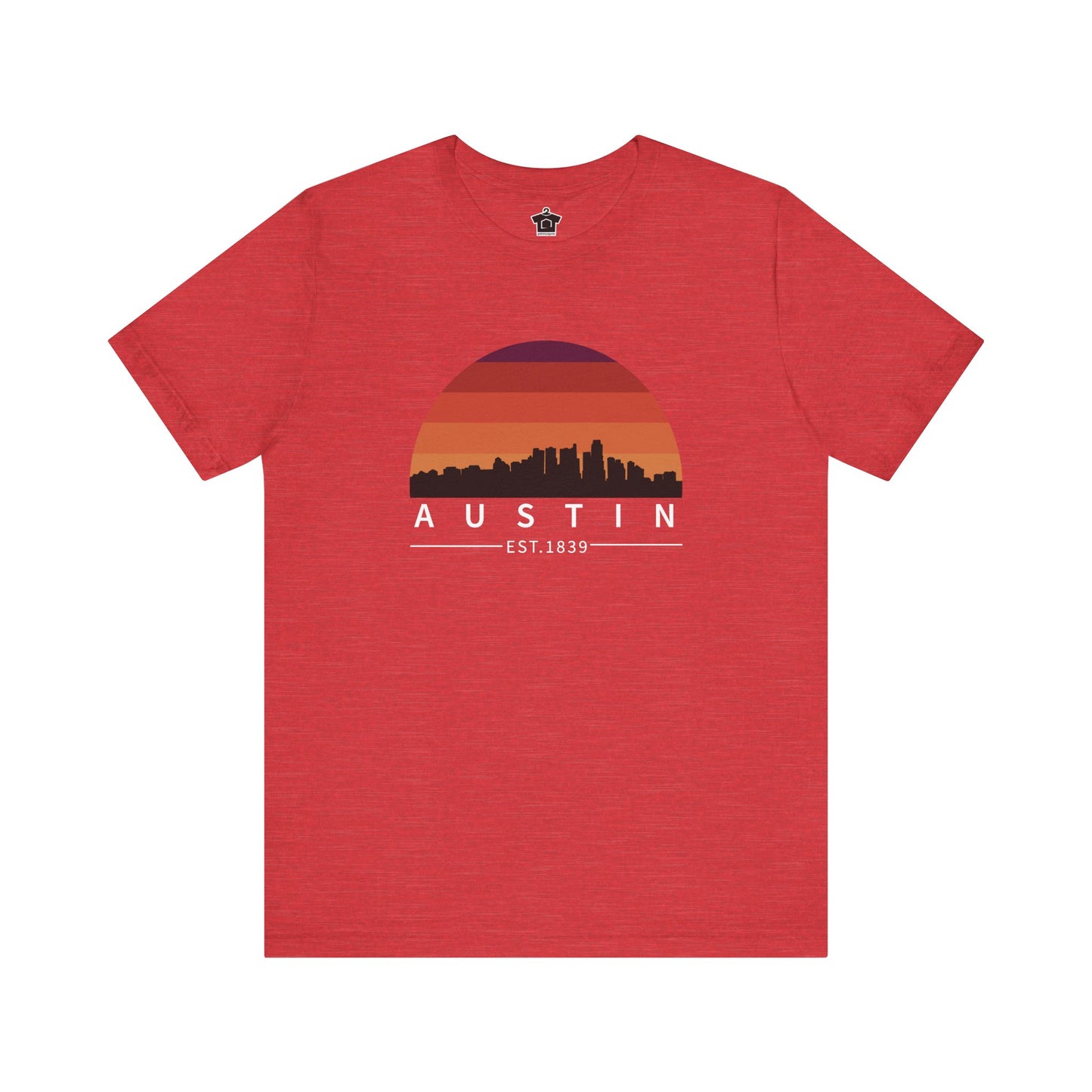 Austin Established Retro Sunset Tshirt