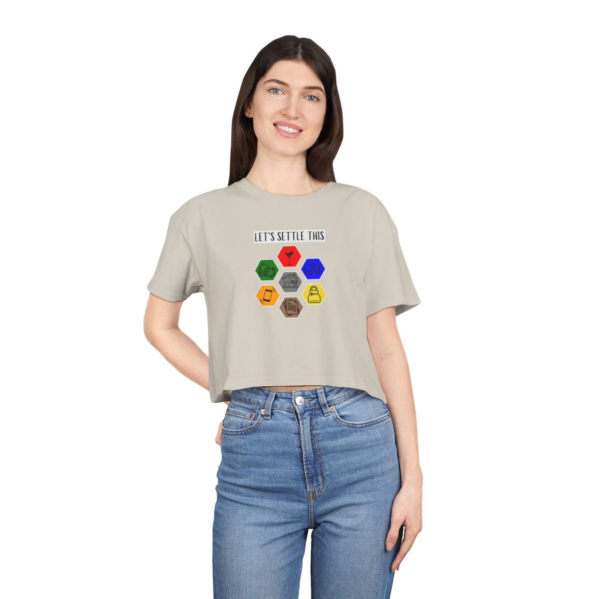 Let's Settle This | Women's Crop Tee