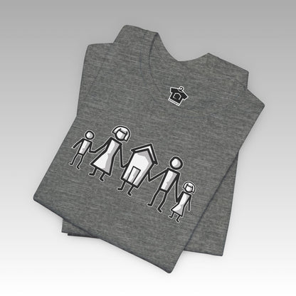 Home Is Where Family Begins" – Realtor T-Shirt