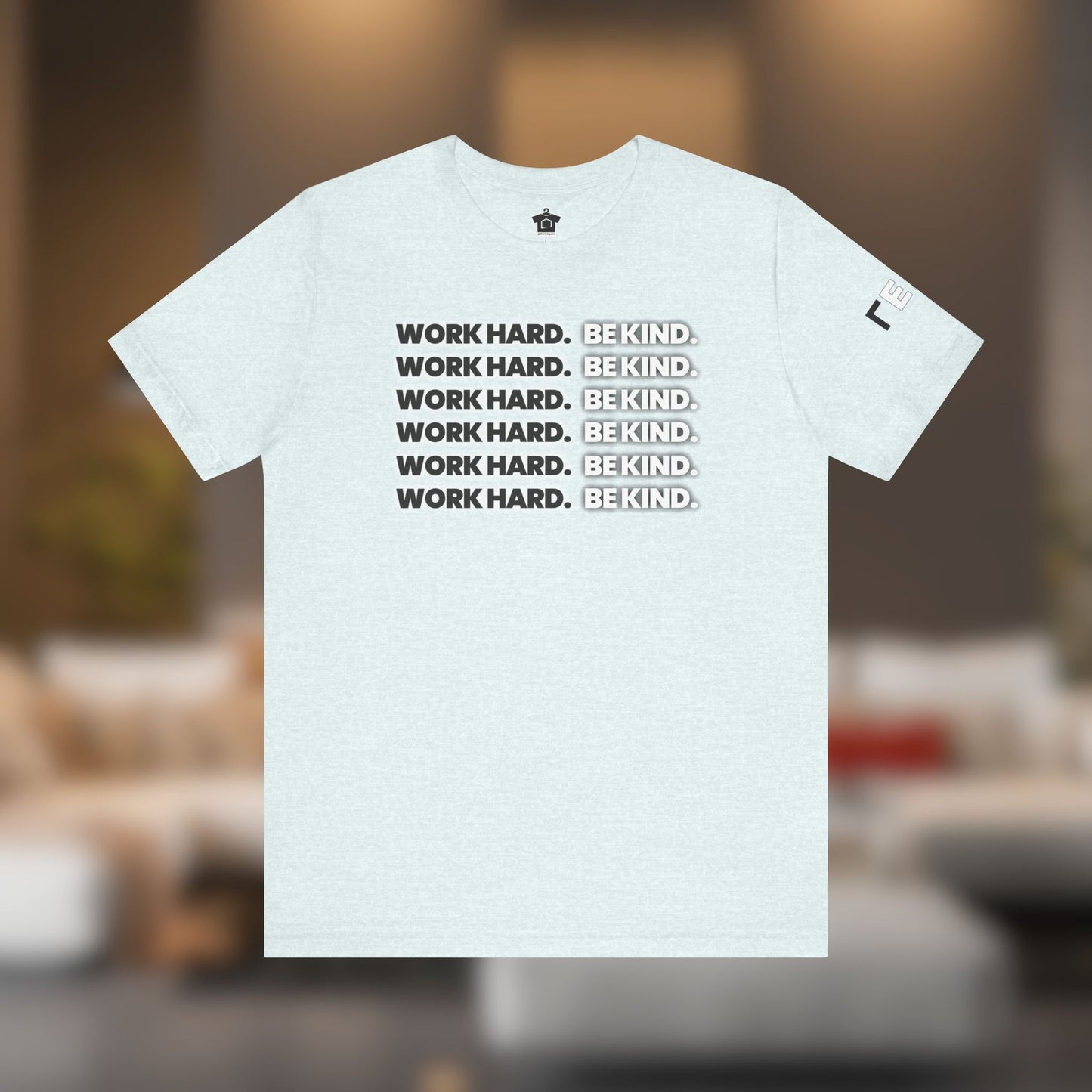 Work Hard, Be Kind – It’s Black & White Tee