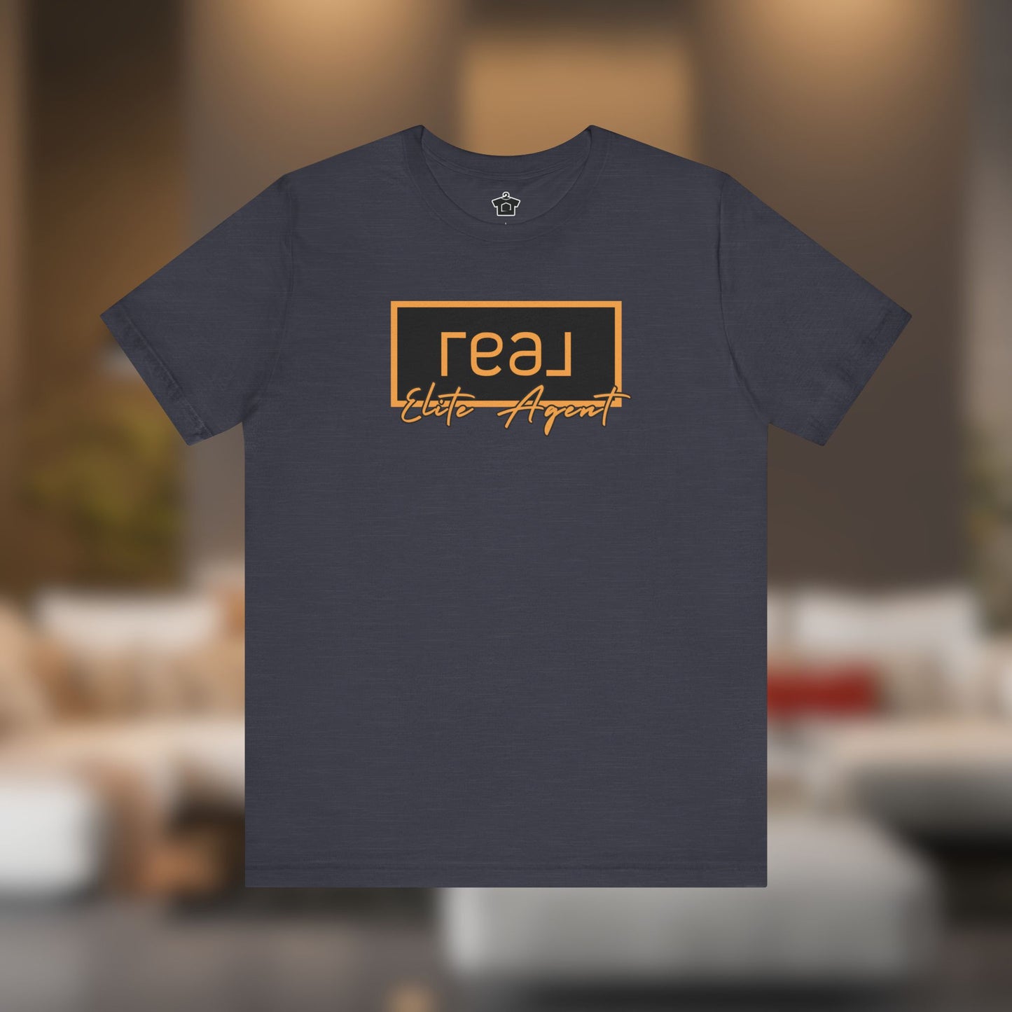 REAL Elite Agent Modern Logo Tshirt (Saffron)