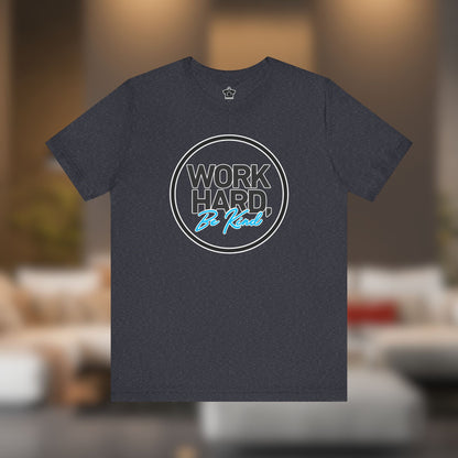 Work Hard, Be Kind Black Circle Tee