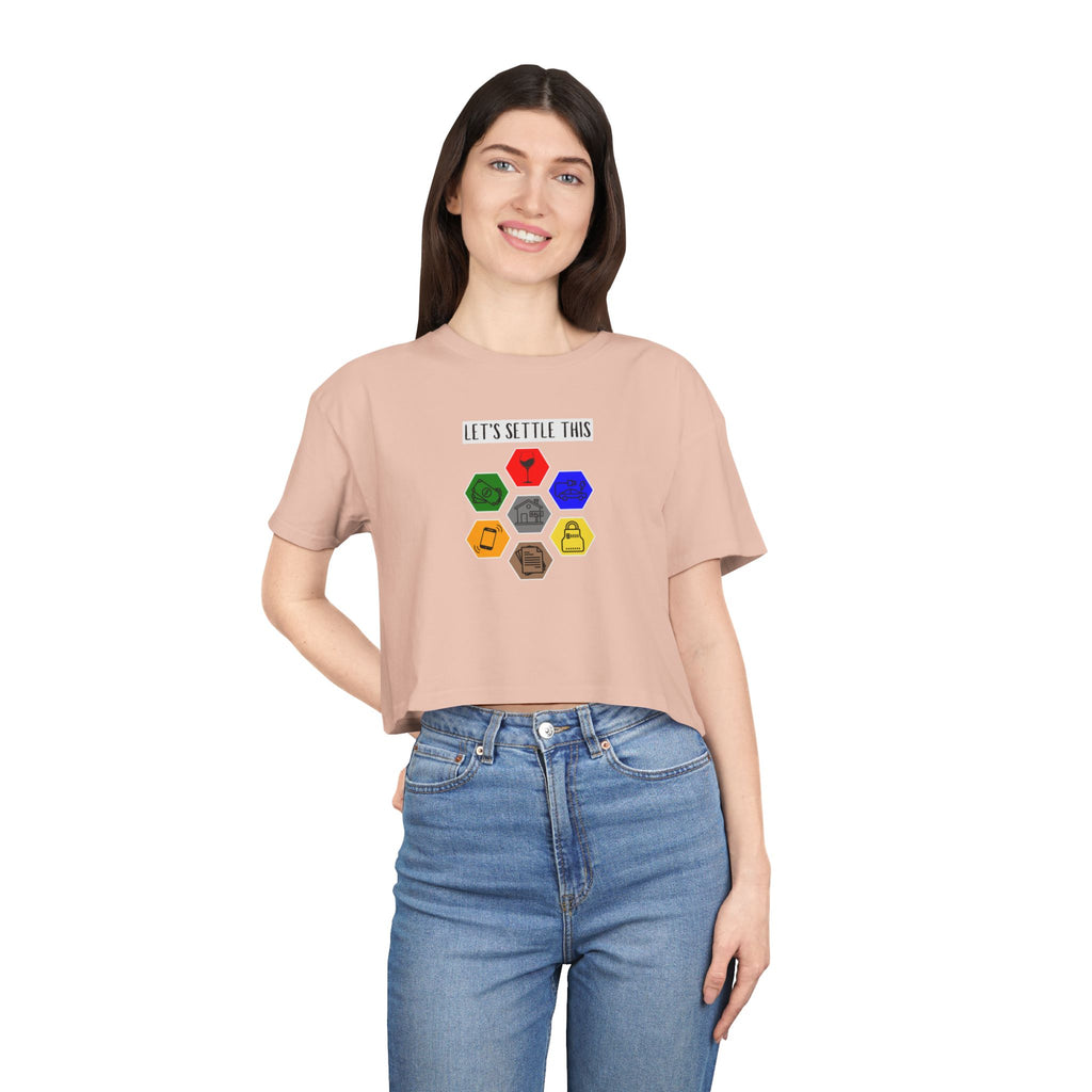 Let's Settle This | Women's Crop Tee