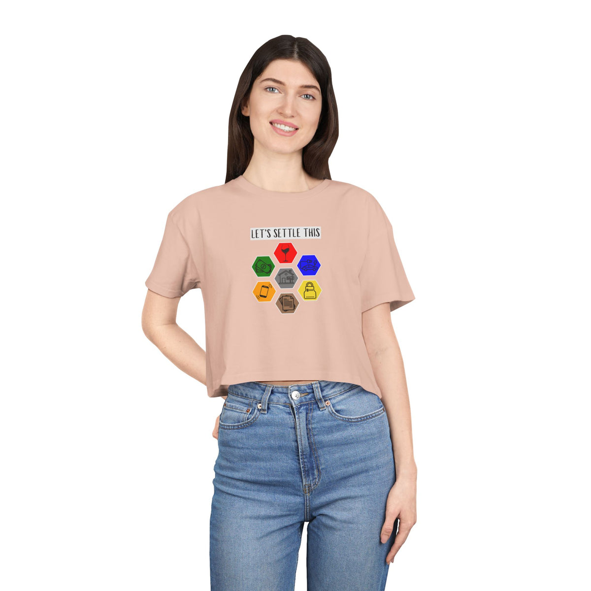 Let's Settle This | Women's Crop Tee
