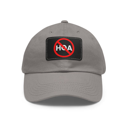 No HOA Hat with Leather Patch